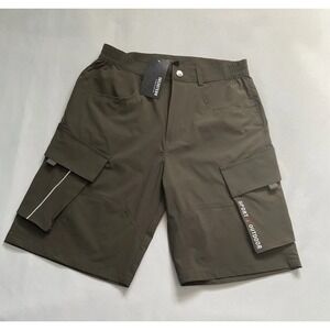 Eklentson  Mens olive Green Multifuncional outdoor Cargo Short Size 30